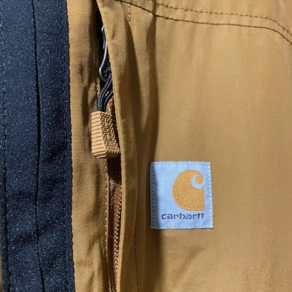 Carhartt Fleece to Nylon Rain Defender Reversible Hoodie Jacket OJ4992-M - Picture 6 of 8